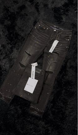 Purple Paint Splatter Jeans – Designer Denim
