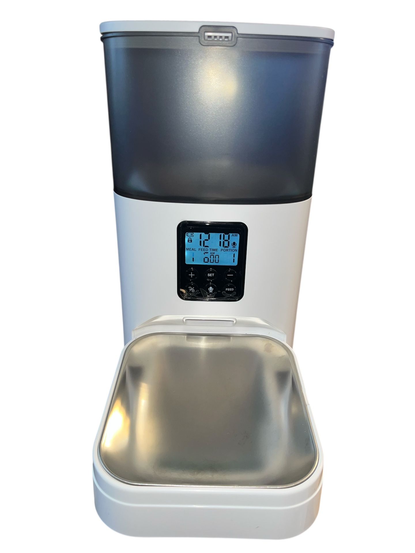 ANDOLL HOME Automatic Cat Feeder 4L Dry Food Dispenser with Voice Record Dog Cat