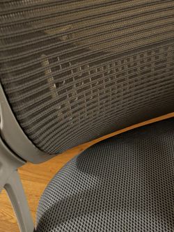 Office Chair Gray Mesh - Adjustable Height  Thumbnail
