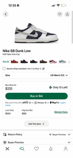 Nike sb dunk low Huf (new york pair)