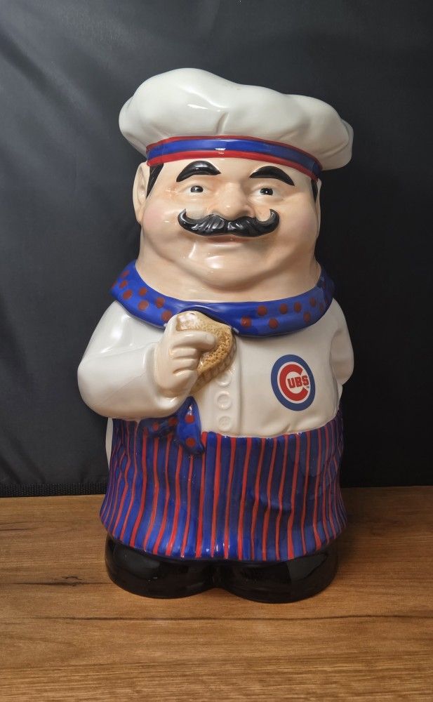Vintage 2004 MLB Chicago Cubs Chef Cookie Jar - 1st in a Series