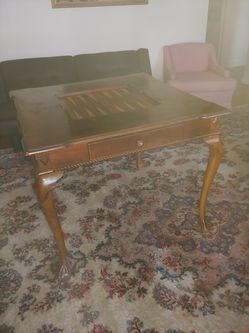 managany game table with drawer
