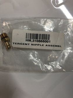 Pressure washer pump detergent adapter