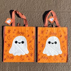 2 Brand new Halloween ghost reusable bags