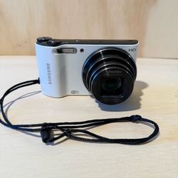 Samsung WB150F 14.2MP Smart Camera White w/Charg-Box-SDCard Tested Good Read Blw