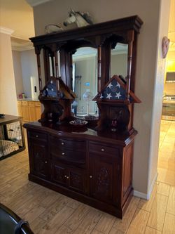 Solid wood Hutch