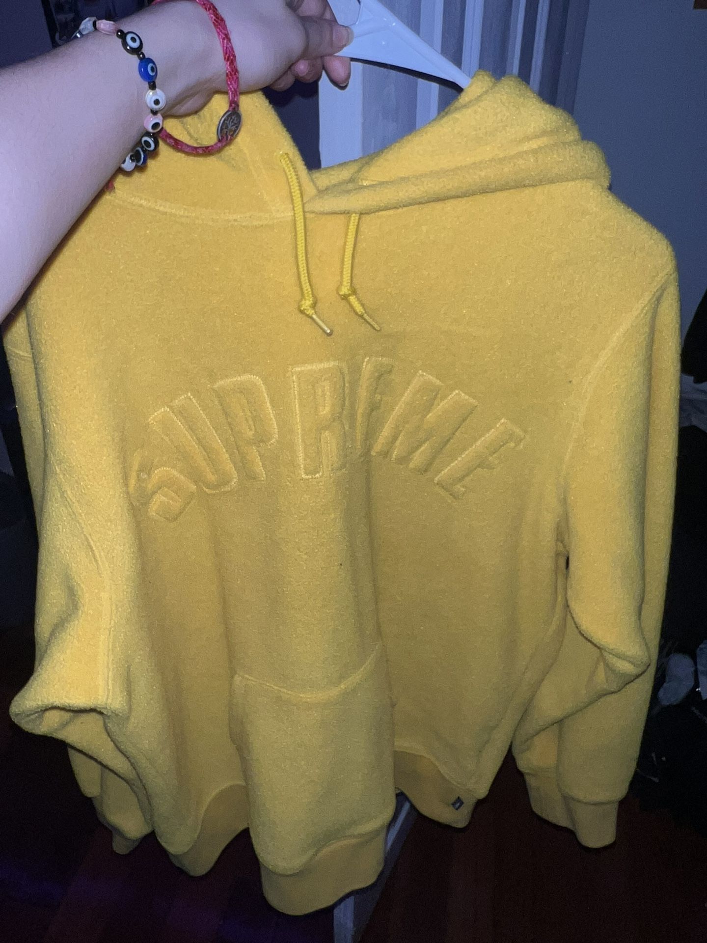 Yellow Supreme Hoodie 