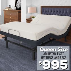 Brand NEW - Adjustable base with mattress for 75% off