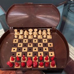 Vintage Pocket Chess Set