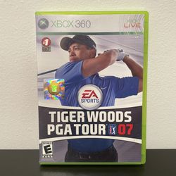 Tiger Woods PGA Tour 07 Xbox 360 Video Game Like New CIB Golf 2007