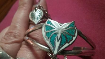 STERLING SILVER AND TURQUOISE