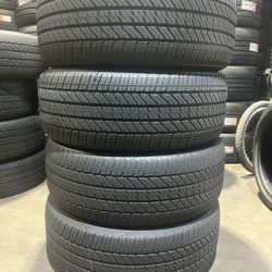SET OF 4 USED TIRES BRIDGESTONE ALENZA AS02…275/50/22
