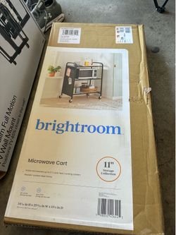 New microwave cart