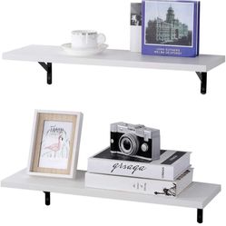 White Floating Shelves 