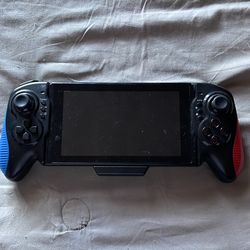Nintendo switch with controller layout