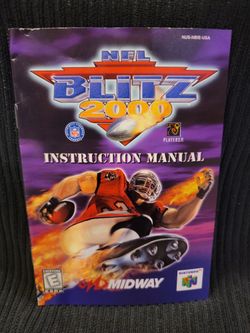 N64 NFL Blitz 2000 Instruction Booklet