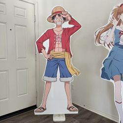 One Piece Luffy Life Size Standee with stand 73“