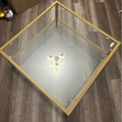 Glass living room table