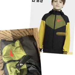 Kids Nike Windbreaker Sz 10-12 New 