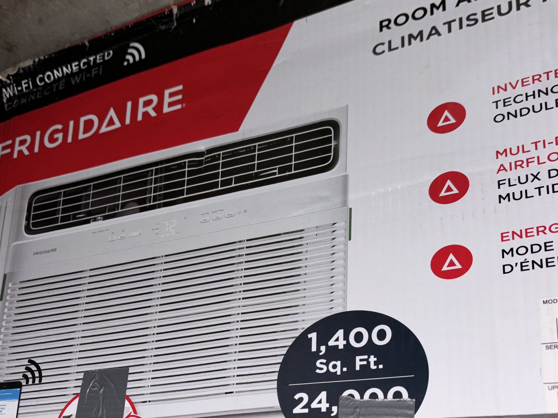 Frigidaire Air Conditioner 24000 Btu 1400 Sq Ft
