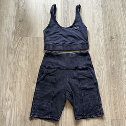 Vans Matching Bra & Biker Shorts Size XS
