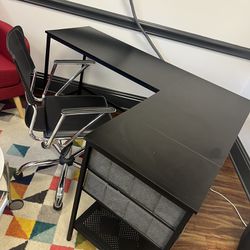 Corner Desk And Office Chair