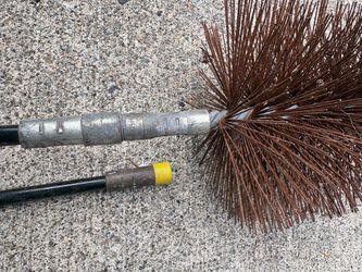 Chimney Sweep Brush with Extension Rods