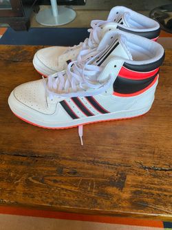 Adidas High-Top Sneakers White Black Red