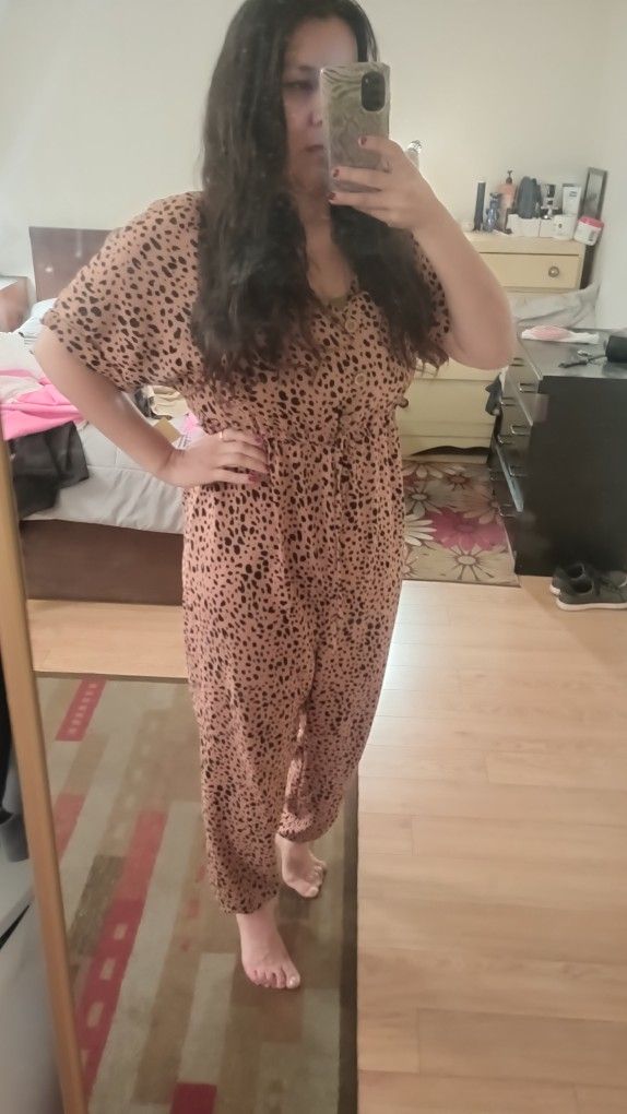 Leopard Jumpsuit M