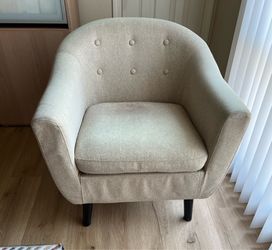 Ashley Tan Barrel Accent Chair