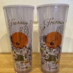 Starbucks San Francisco Cold Cup Tumbler Traveler Venti 24oz 2014