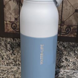Like New LARQ 34oz Swig Top Insulated Water Bottle Amalfi Blue