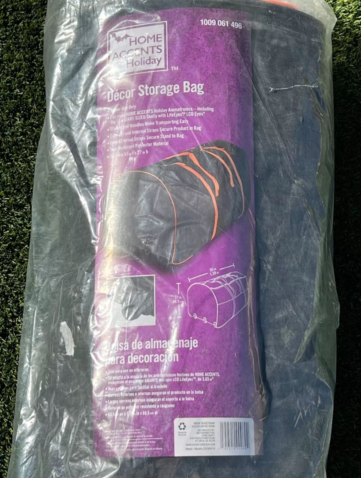 Home Accents Home Depot Large Animatronics Halloween Storage Bag 12 Ft Skeleton