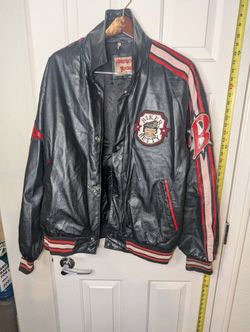 Vintage Betty Boop Motorcycle Club Leather American Toons Bomber Jacket Size XL
