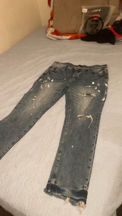 Purple jeans