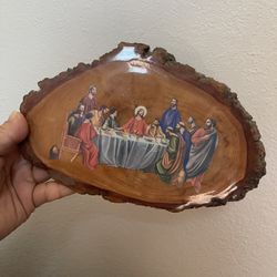 Jesus / Saint Wood Picture