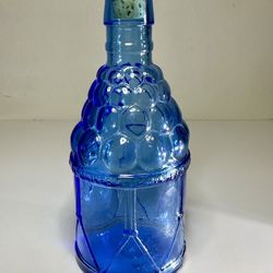 Vintage Rare Wheaton N.J.  Glass American Army Bottle, Mint 70's Blue 8 in