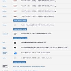 Custom Build Gaming PC