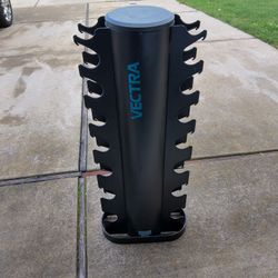 Vectra Dumbbell Rack Excellent Condition Holds 8 Sets Of Dumbbells 