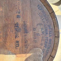 Dickel Whiskey Barrel Table