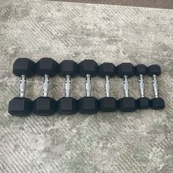 Dumbbells / Weights  20 , 15, 10, 5