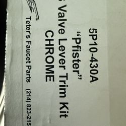 Pfister 3 Valve Lever Trim Kit CHROME Missing Handles 5P10-430A