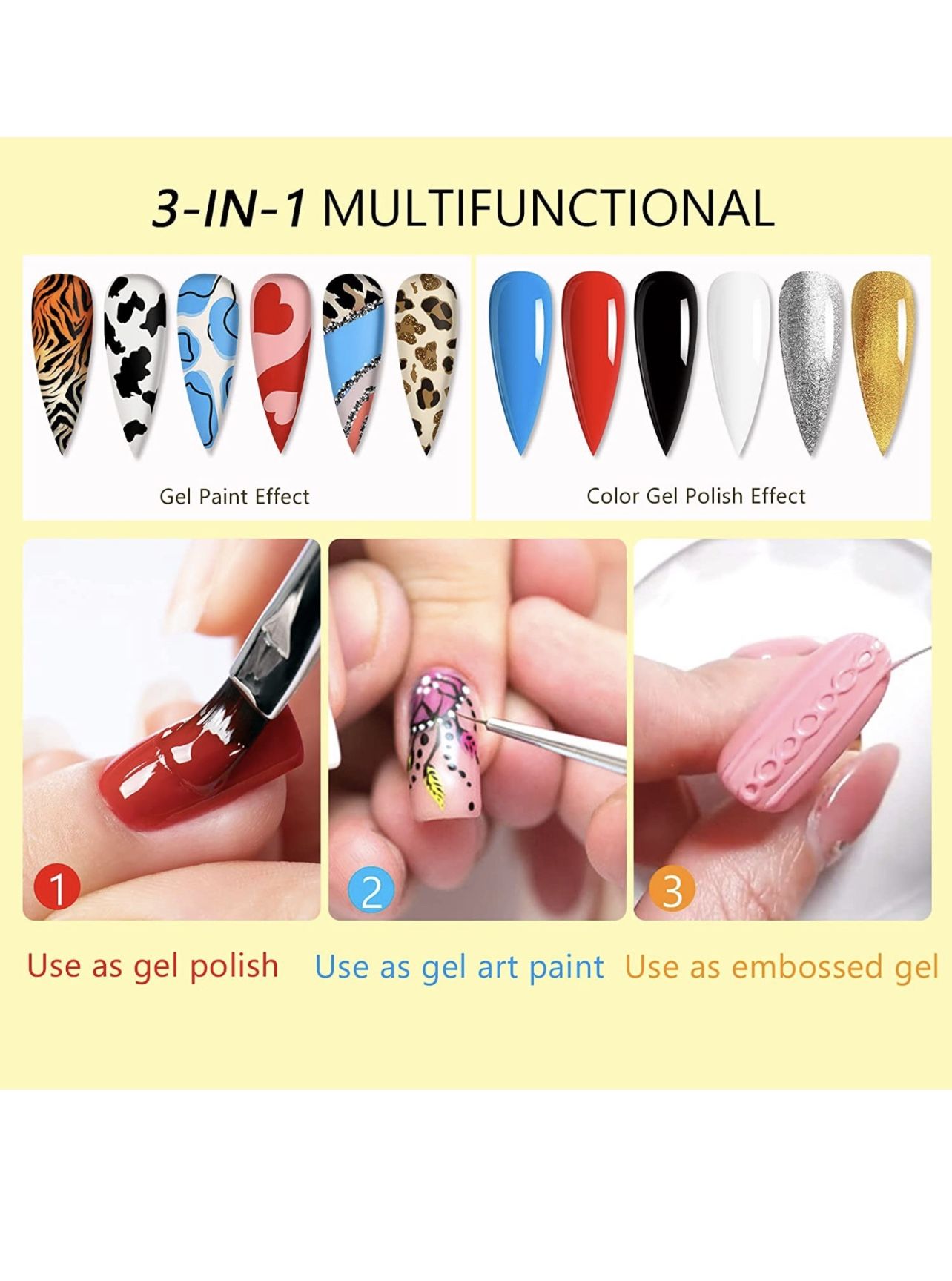 Gel Paint Nail Kit