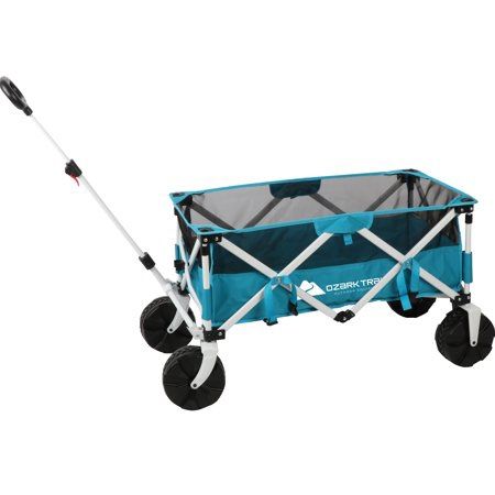 Ozark Trail Sand Island Beach Wagon Cart, Outdoor and Camping, Blue, Adult Blue - One Size