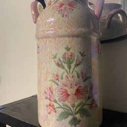 Pink ceramic milk jug obo
