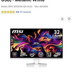 32 inch oled monitor white