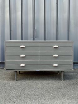 Mid-Century Modern  Dresser - Charcoal Gray FREE DELIVERY 🚚 Tampa FL & Surrounding Areas