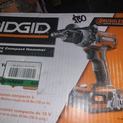 Ridgid Hammer Drill New 18v 
