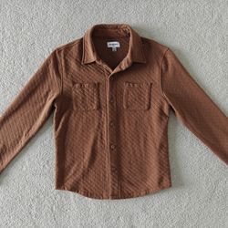 Goodfellow & Co Brown Quilted Shirt Jacket Men's Medium 