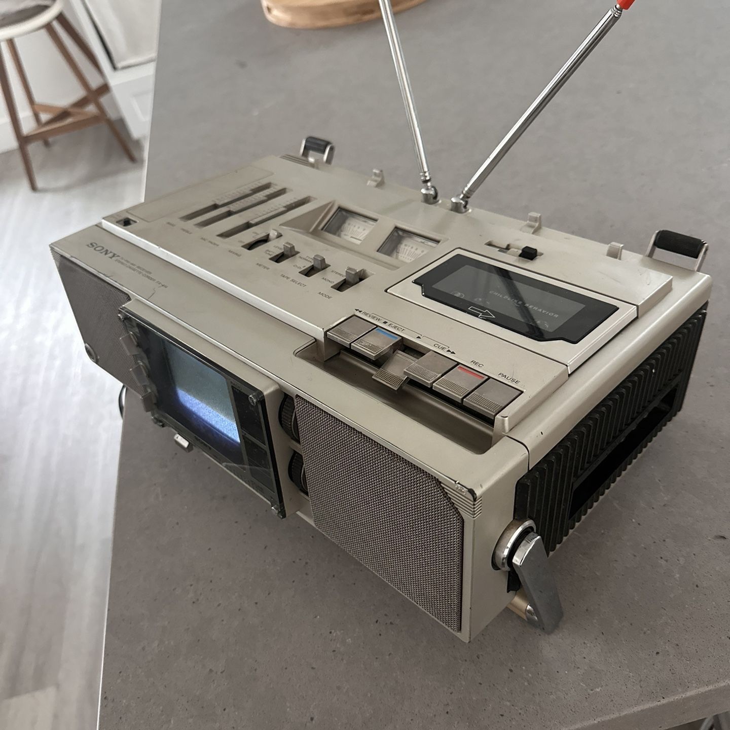 1979 Sony FX-414 Stereo, TV, Cassette Combo Vintage *Good